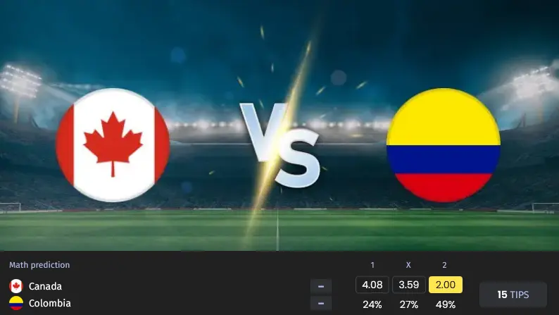 پیش بینی کانادا و کلمبیا