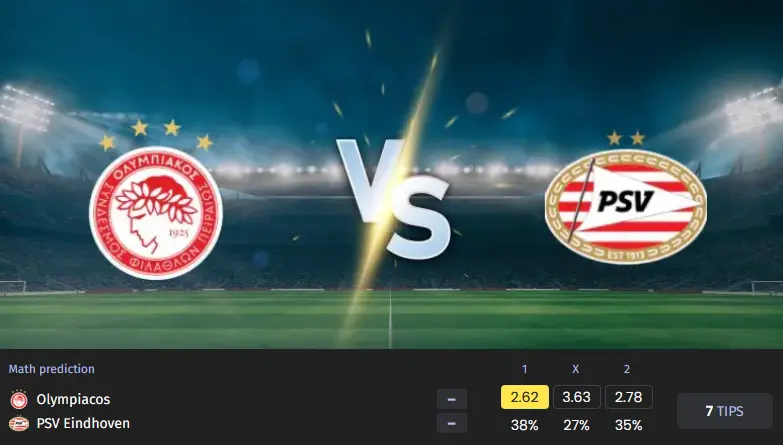 آنالیز المپیاکوس و پی اس وی آیندهوون